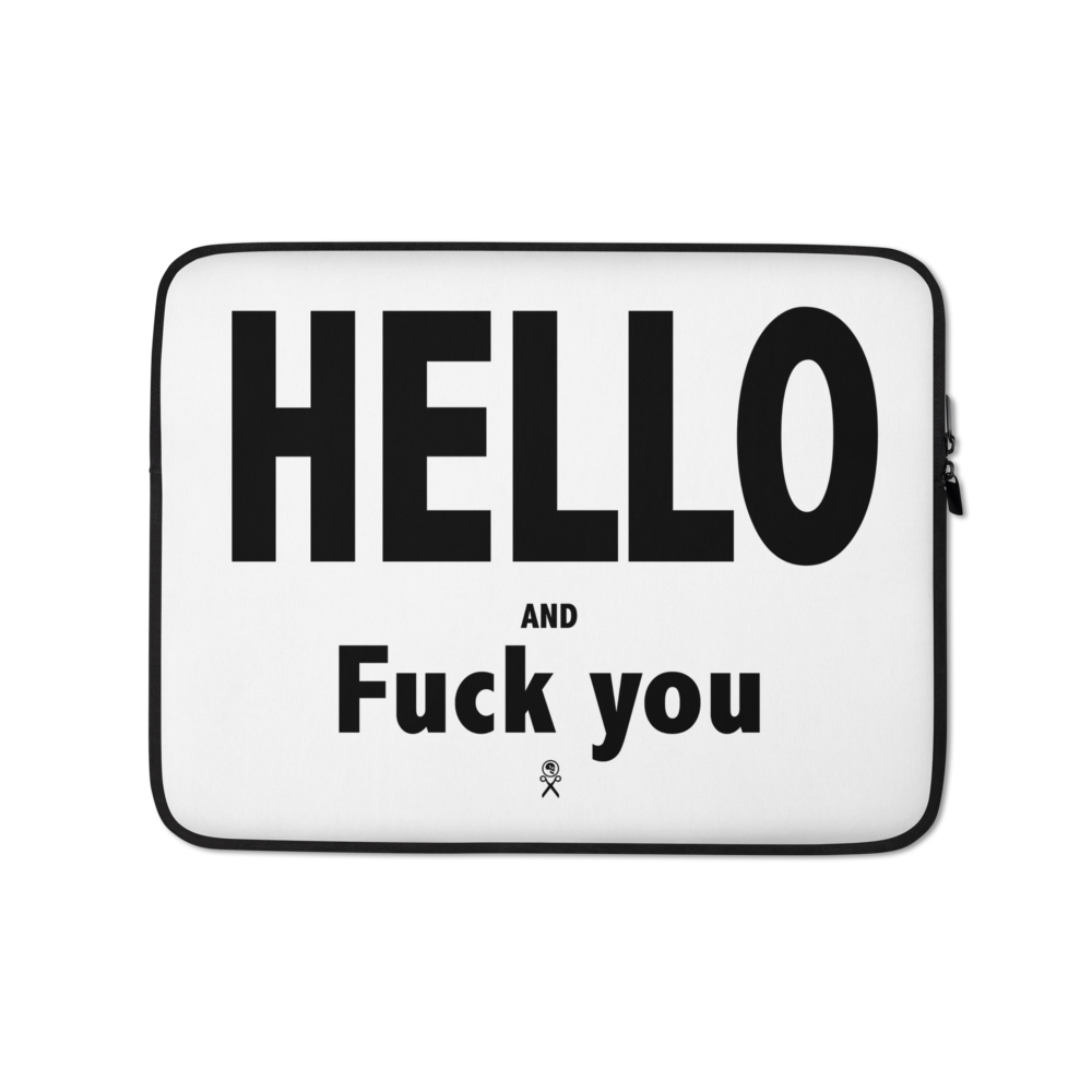 GAZ "HELLO AND..." Laptop Sleeve