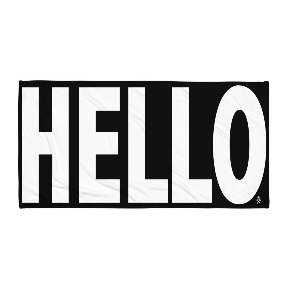 GAZ "hello" towel