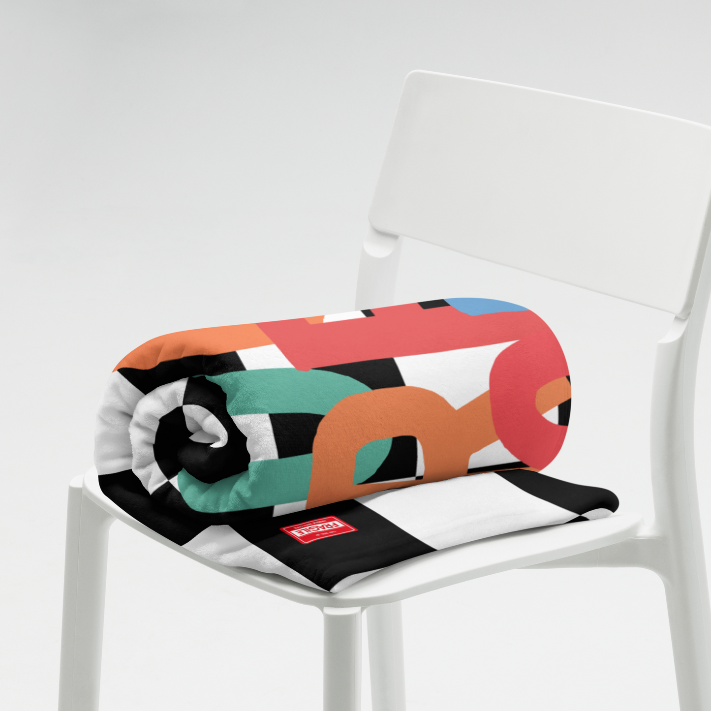 GAZ "Too Tired For School" Chequered Blanket