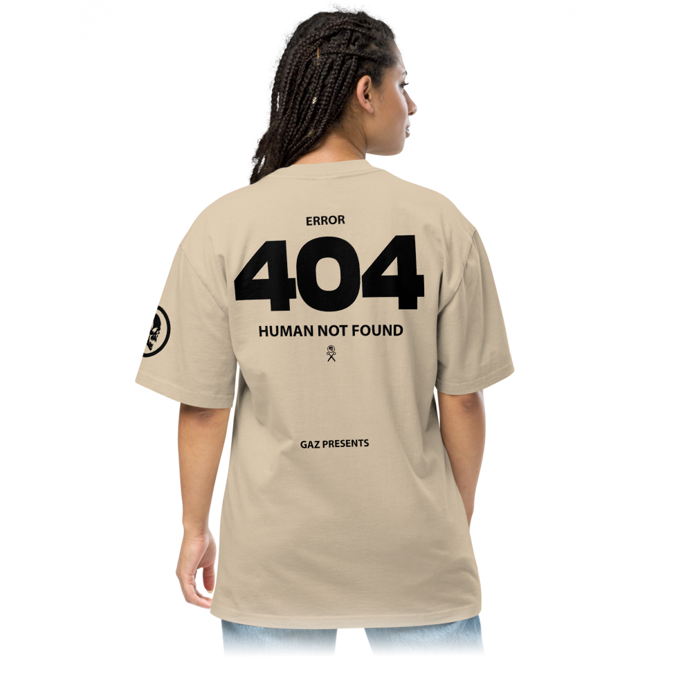 GAZ 404 ERROR Oversized faded t-shirt