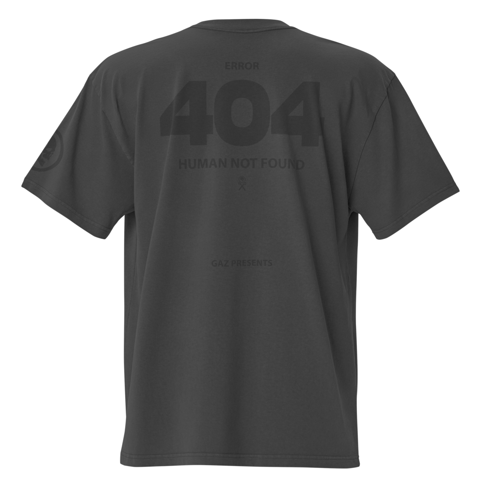 GAZ 404 ERROR Oversized faded t-shirt