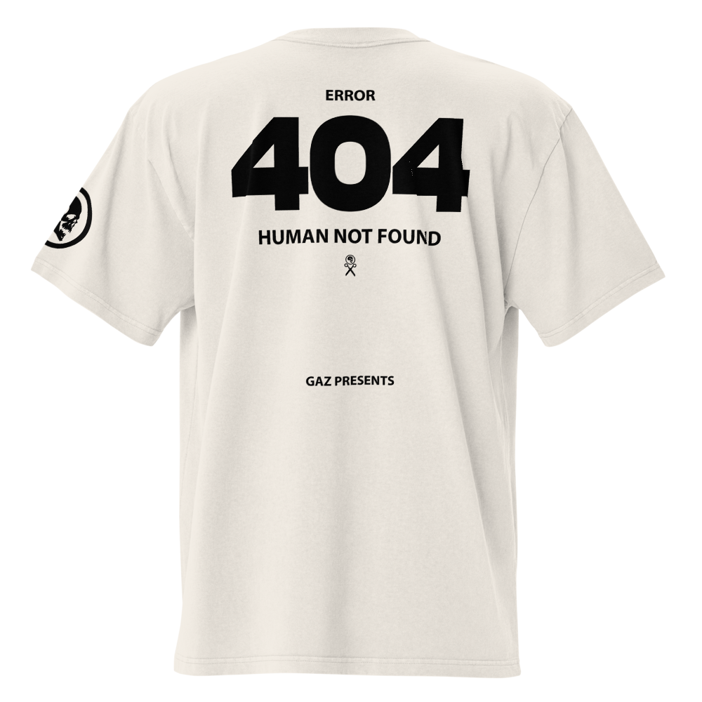 GAZ 404 ERROR Oversized faded t-shirt