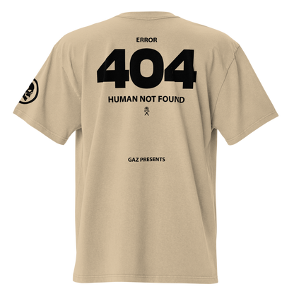 GAZ 404 ERROR Oversized faded t-shirt